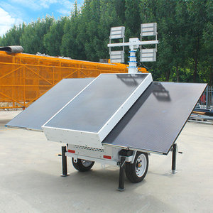 Outdoor Mobile Wind & Solar Powered Lighting Tower Efficient White Light Solution with IP65 Diesel Fuel