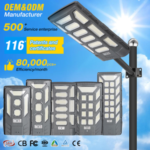 Parking Lot Lighting Waterproof Ip66 Outdoor Road Lamp Integrated All in One Led Solar Street Light