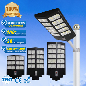 Outdoor Ip66 Waterproof Garden Lighting Aluminum Streetlight 500w 1000w 1500w 2000w Integrated All In One Led Solar Street Light